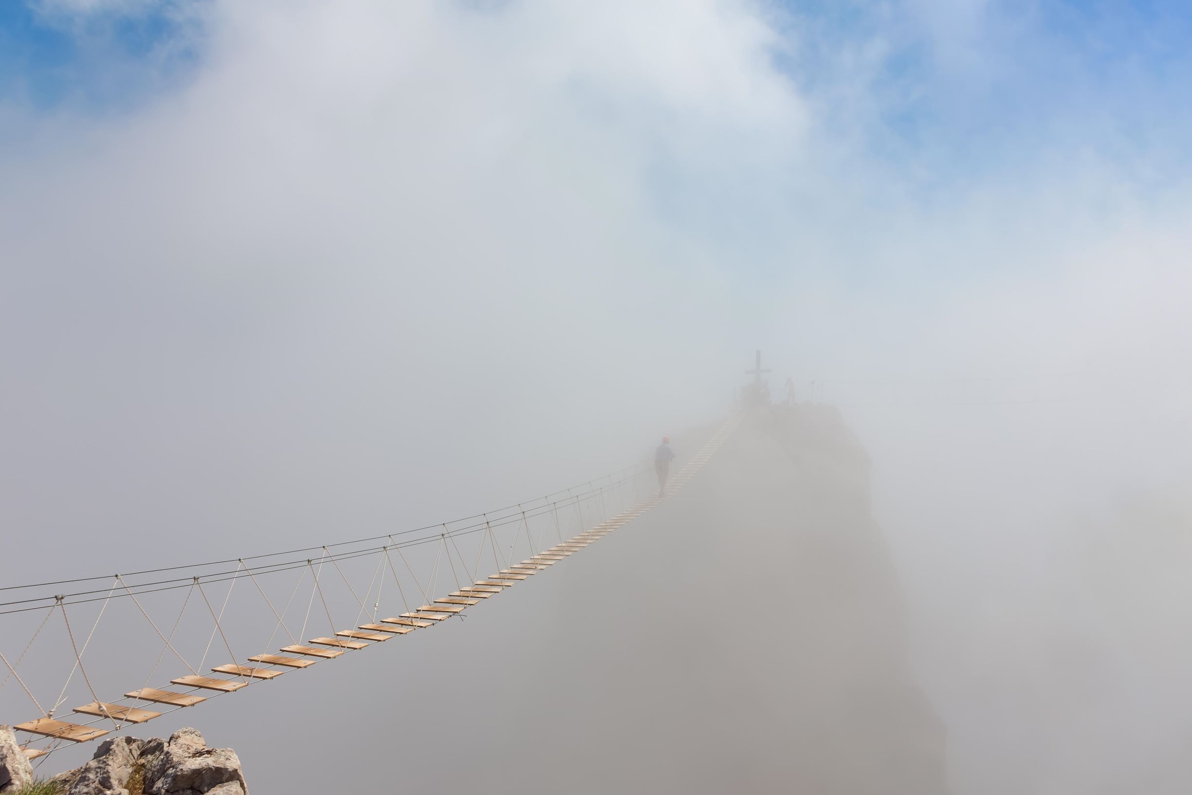 Worship on Rock in Fog 